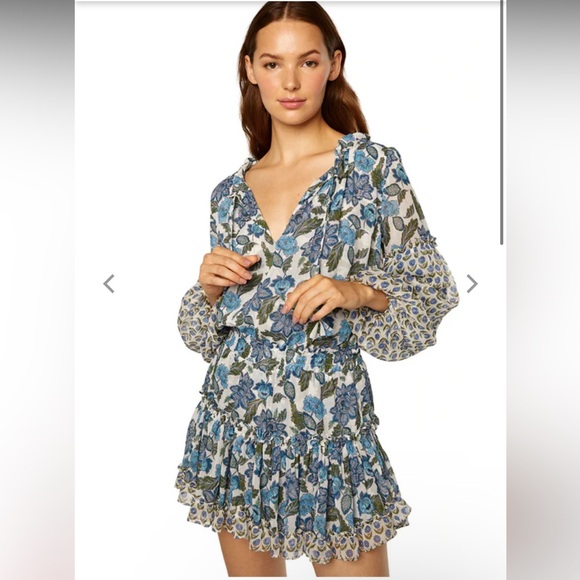 MISA LA Elisabetta Dress in Flora Azulia and Pura Vida Size Small - Picture 3 of 16